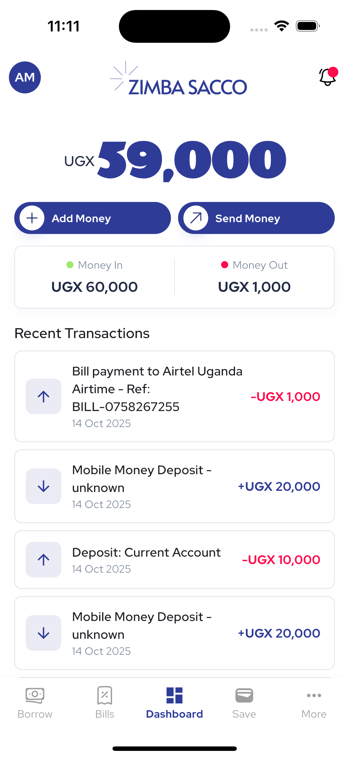 Zimba app — save, build Growth Savings, access responsibly